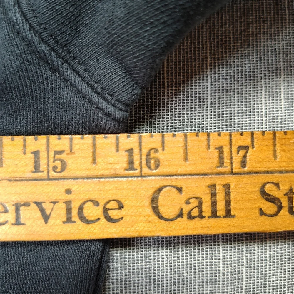 Carhartt Boys Hoodie Size 7 Black White Graphic Logo Pullover Spellout Sleeve - Picture 8 of 9